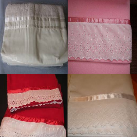 SABANAS CON APLICACION EN BRODERIE Y RASO